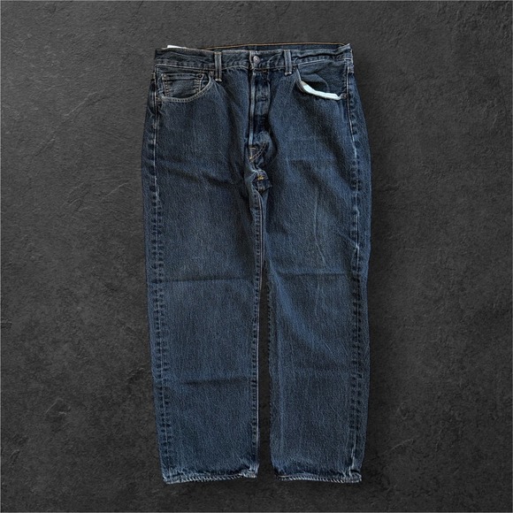 Levi's Other - Levis 501 Original Fit Jeans Mens 32 X 27 Dark Wash Blue Straight Leg Denim